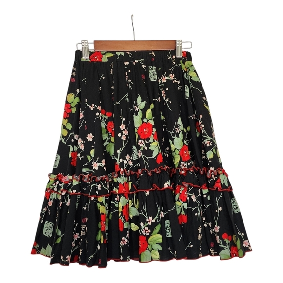 Vintage Floral A-Line Skirt - Picture 2 of 7
